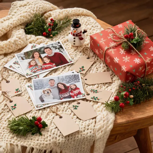 Holiday card scene