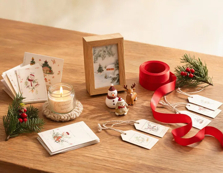 Minted gift guide table